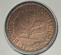 ALMANYA 1995 A 1 PFENNIG  LEUCHTRUM KAPAMASINDA