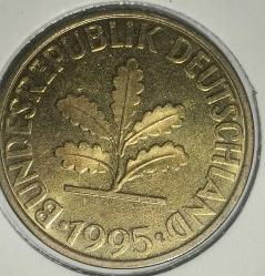 ALMANYA 1995 A  10 PFENNIG  LEUCHTRUM KAPAMASINDA