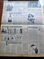 Zafer Gazetesi - 22 Ocak 1958 - Suriye Notasına Cevabımız Türkiye'nin Suriye Üzerinde Hiç Bir Kötü Niyeti Mevcut Değildir - Balıkesir Çimento Fabrikası Pek Yakında Açılıyor - Şemi Ergin'in İstifa Mektubu Ve Başvekil Adnan Menderes'in Cevabı - Bağdat Paktı İktisadi Komitesi Tarafından Dün Neşredilen Tebliğ - Yıkıcı Faaliyetlerde Mücadele Komitesi Dün Toplandı - Kavuştuğumuz Yeni Eserlerden Adapazarı Vagon Atölyesi - Kıbrıs'ta EOKA Tedhiş Tehditlerine Başladı - Demiryollarımızda Elektrik Mi Dizel Mi Buhar Mı - Radyo Ve Haberler Yazan Hikmet Münir Ebcioğlu - Misket Yazan Münir Müeyyet Bekman Yazı Dizisi - Şiir Gecesi Tertiplendi - Prenses Margaret'i Towsend Bıraktı - Türkiye İş Bankası - Sarı Çizmeliden Yazan Adviye Fenik - Kalkınmamızda Kültür Mü Teknik Mi Mühim Rol Oynar - Bugün Bu Gece Ankara'da Nereye Gitmeli - Recep Adanır Milli Kadroya Niçin Alınamaz İdi - İran Güreş Takımı Yarın Ankara'ya Geliyor - Şehzade Orhan Tarihi Aşk ve Macera Çizgi Romanı - Mustafa Dağıstanlı Kaptan Oldu