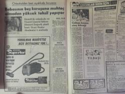 7 Gün Haftalık Aktüalite Sinema Tiyatro Müzik ve Magazin Dergisi - 1968'in Önemli olayları ve kişileri - Yıl, dünyayı sarsan ayaklanmalarla ve suikastlerle geçti - 1968'in Önemli Olayları ve Kişileri - Yılın Tüyler Ürpertici İdamı - 1969'un Makyajı: Balık Gözü Nasıl Yapılır? - Fay Deterjan Reklamı - Kadınlar kadar düşkün oldular - İngiliz erkekleri güzellikleri için 250 milyon lira harcadılar - Boşanma sebepleri üzerinde yapılan yeni araştırmalar - Hanımlar Neye Merakınız Var - Bir Anket - Kadın Nelerden Hoşlanmaz - Bilen Parmağını Kaldırsın - Çocuklar Sizin İçin - Çoban Kızının Ateş Böceği - Herşeyin bir nedeni var - Babasının beş kuruşuna muhtaç olmadan yüksek tahsil yapıyor - Ortaokuldan beri ayakkabı boyacısı - Bugün de Gülelim - Üngörmüşler Çizgi Romanı - Nazmiye Demirel'in Çilesi: Başbakan Hanımı Olmak - Eski Günler Hayal Oldu - Aile Yarışıyor - 7 Gün'ün büyük oyunu - Omo Deterjan Reklamı - Bizimkiler ve Fatoş Çizgi Romanı fotoğraf ve haberi - Tam Takım Dergi