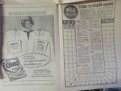 7 Gün Haftalık Aktüalite Sinema Tiyatro Müzik ve Magazin Dergisi - 1968'in Önemli olayları ve kişileri - Yıl, dünyayı sarsan ayaklanmalarla ve suikastlerle geçti - 1968'in Önemli Olayları ve Kişileri - Yılın Tüyler Ürpertici İdamı - 1969'un Makyajı: Balık Gözü Nasıl Yapılır? - Fay Deterjan Reklamı - Kadınlar kadar düşkün oldular - İngiliz erkekleri güzellikleri için 250 milyon lira harcadılar - Boşanma sebepleri üzerinde yapılan yeni araştırmalar - Hanımlar Neye Merakınız Var - Bir Anket - Kadın Nelerden Hoşlanmaz - Bilen Parmağını Kaldırsın - Çocuklar Sizin İçin - Çoban Kızının Ateş Böceği - Herşeyin bir nedeni var - Babasının beş kuruşuna muhtaç olmadan yüksek tahsil yapıyor - Ortaokuldan beri ayakkabı boyacısı - Bugün de Gülelim - Üngörmüşler Çizgi Romanı - Nazmiye Demirel'in Çilesi: Başbakan Hanımı Olmak - Eski Günler Hayal Oldu - Aile Yarışıyor - 7 Gün'ün büyük oyunu - Omo Deterjan Reklamı - Bizimkiler ve Fatoş Çizgi Romanı fotoğraf ve haberi - Tam Takım Dergi