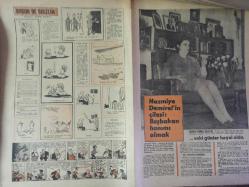 7 Gün Haftalık Aktüalite Sinema Tiyatro Müzik ve Magazin Dergisi - 1968'in Önemli olayları ve kişileri - Yıl, dünyayı sarsan ayaklanmalarla ve suikastlerle geçti - 1968'in Önemli Olayları ve Kişileri - Yılın Tüyler Ürpertici İdamı - 1969'un Makyajı: Balık Gözü Nasıl Yapılır? - Fay Deterjan Reklamı - Kadınlar kadar düşkün oldular - İngiliz erkekleri güzellikleri için 250 milyon lira harcadılar - Boşanma sebepleri üzerinde yapılan yeni araştırmalar - Hanımlar Neye Merakınız Var - Bir Anket - Kadın Nelerden Hoşlanmaz - Bilen Parmağını Kaldırsın - Çocuklar Sizin İçin - Çoban Kızının Ateş Böceği - Herşeyin bir nedeni var - Babasının beş kuruşuna muhtaç olmadan yüksek tahsil yapıyor - Ortaokuldan beri ayakkabı boyacısı - Bugün de Gülelim - Üngörmüşler Çizgi Romanı - Nazmiye Demirel'in Çilesi: Başbakan Hanımı Olmak - Eski Günler Hayal Oldu - Aile Yarışıyor - 7 Gün'ün büyük oyunu - Omo Deterjan Reklamı - Bizimkiler ve Fatoş Çizgi Romanı fotoğraf ve haberi - Tam Takım Dergi