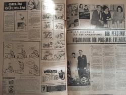 7 Gün Haftalık Aktüalite Sinema Tiyatro Müzik ve Magazin Dergisi - Öteden Beriden - Papatya Falı - Rüyalar ve Şiirler İşte Benim Dünyam - Pervin Par'ın şiir yazdığını ve hep aynı rüyaları gördüğünü biliyor muydunuz? - Hem hafız hem müezzin hem de antrenör - Ev Doktoru - Rauf Sezer - Rahim Kanseri - 5 Mayıs 1929'da doğan sinemamızın tanınmış oyuncularından Ayhan Işık'ın Doğum Gününü Kutluyoruz - 5 Kuruşun Hikayesi - 5 kuruş için 2.5 liralık zaman ve masraf gerekiyor - Cahit Uçuk'tan güzel bir hikaye - Sevincin böylesi - Haftanın Fotoğrafı - Kızılderililer Arasında Bir Türk - Muammer Kaylan - Gelin Gülelim - Turhan Feyzioğlu ile Eşi Anlatıyor: Bir Perşembe Nişanlandık Bir Perşembe Evlendik - Asi Gençler Fotoromanı - Bilmece Bulmaca - Ulvi Okar - Uçağın Hatası Nerede? - Pop Sabun Reklamı - Figen Han - Güzel Ama İki Küçük Kusuru Var - Feza Çağının İnsanı - Stephan Boyd - Shirley Mac Laine - Raquel Welch fotoğraf ve haberi - Derginin Sayfaları Tamdır Kapak Kısmında Kısmi Yırtık Mevcuttur