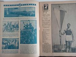 7 Gün Haftalık Aktüalite Sinema Tiyatro Müzik ve Magazin Dergisi - 2 Haziran 1941 - Sene 9 - Sayı:430 - Dünyada Olanlar - Gençlik - Yedigünde Bir Evlenme Teklifleri - Meraklı Notlar - Einstein'in Küçük Kızla Ahbaplığı - Kitaplar Arasında - Mal Sahibi ile - Falih Rıfkı Atay - Sihirbaz Denen Alim - Roger Bacon - Sıhhatin On Emri - Huduttan: Yedek Subay - Mareşal Peten - Eski Amasya - Selim Nüzhet - İstanbul'dan Hollivuda Macera Seyahati - Eski Cezalar Dirilmeli mi? - Ertuğrul Muhsin Gazeteci - Malta Bombardımanları - Şükrü Kaya - Edebiyatçılarımızı Tanıyalım - Ahmet Hamdi Tanpınar - Behçet Yazar - Güzel Şiirler - Yeni Dünya ve Harp - Ev Doktoru Diyor Ki - Şarbon Karakabarcık - Munzur Dağları - Ahmet Naim - Büyük Memleket Romanı - Toprağa Dönüş - Üç oda ve bütün konfor - Kendinizi İmtihan Ediniz - Yedigün'ün Cevapları - Tombul Teyze Albümü Çıktı - Tungsram Ampul Reklamı - Arlon Saat Reklamı - Cep Doktoru Reklamı fotoğraf ve haberi - Tam Takım Dergi