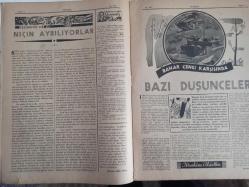 7 Gün Haftalık Aktüalite Sinema Tiyatro Müzik ve Magazin Dergisi - 5 Mayıs 1941 - Sene 9 - Sayı:426 - Nusret Akça - Dünyada Olanlar - Ebedi Yunanistan - Yedigünde Bir Niçin Ayrılıyorlar - Düşünceler - Bahar Cengi Karşısında - Bazı Düşünceler - İbrahim Alaettin - Türk Kadını Vatan Davasında - K. Z. Gençosman - Ev - Havuzbaşı: Dışa ve İçe Dair - Falih Rıfkı Atay - Ev Doktoru Diyor Ki - Kedilerin Fayda ve Zararları - DR. Nuri Ergene - Harpte Telefat - Şükrü Kaya - Meraklı Notlar - Ana Vatan - Vahdet Gültekin - İlk Sergimiz - Selim Nüzhet Gerçek - Tarihin Meşhur Hikayelerinden: Musa ile Firavun - Niçin Ölüm ve Doğum sabaha karşı gelir - Ebebiyatçılarımızı Tanıyalım - Yusuf Ziya Ortaç - Behçet Yazar - Kitaplar Arasında - Yalan - Toprağa Dönüş - Ahmet Naim - Büyük Memleket Romanı - Güzel Şiirler - Kendinizi imtihan ediniz - Yedigün'ün Cevapları - Tombul Teyze Albümü - Tungsram Ampul Reklamı - Arlon Saat Reklamı - Radyolin Diş Macunu Reklamı fotoğraf ve haberi - Tam Takım Dergi