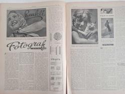 7 Gün Haftalık Aktüalite Sinema Tiyatro Müzik ve Magazin Dergisi - 12 Mart 1940 - Sene 8 Sayı 366 - İnsanların Benimsediği Tek Mevsim: İlkbahar - Yedigünde Bir Fransa'da Bir Hafta - Hüseyin Cahit - Fikir ve Sanat - İntikal Devrinde Roman Kahramanları - Sadri Ertem - Suya Kaside - Faruk Nafiz Çamlıbel - Renkli Fotoğraf - Dr. Seyfettin Yazgan - Ev Doktoru Diyor Ki - Soğuk ve Sıhhat - Dr. Nuri Ergene - Ev Doktoru Ansiklopedisi - Cam Deyip Geçmeyin - Düşünceler - Bozuklar Ölçüsü - İbrahim Alaettin - Bize Gelen Eserler - Ana - Hokkabazlar - Burhan Belge'yi Dinlediniz mi? - Ertuğrul Şevket - Tayyareci Olmak İstiyorum - Bugünkü Tekamül - Gaz Maskesi Satıyorum - Bir Fransız Hikayesi - Edebiyatçılarımızı Tanıyalım - Meliha Avni Sözen - Behçer Yazar - Güzel Şiirler - Elli Türk Büyüğü - Mühim Bir Eser - Ateş Gecesi - Altıncı Balkan Şampiyonasından Sonra Alafrangayı Tamamen Kaldırmasak da Olur, Fakat Serbest Güreşlere Acele Başlamalıyız - Eşref Şefik fotoğraf ve haberi - Tam Takım Dergi