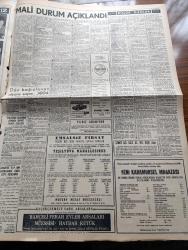 Milliyet Gazetesi - 18 Haziran 1960 - Mali Durum Açıklandı - Borçlarımızın Umumî Toplamı 12 Milyardan Fazla - 118 Ton Altının 102 Tonu Rehinde - Son On Yıl Zarfında Amerika'dan Alınan iktisadi Ve Askeri Yardım 2 Milyar 644 Milyon Doları Bulmuştur - İstanbul'da 12 Talebenin Kayıp Olduğu Açıklandı - Ordu Mensupları Eyüplü Gençler Ve Kalabalık Halk İştirakiyle Eyüp Mitingi - Yüksek Adalet Divanı Hususî Kanunu Hazır - Harp Okulu dakika Son Kafile De Yassıada'ya Geldi - Din Politikaya Karışamayacak - Hasan Polatkan Ailesinin Edindiği Servet Tahkik Ediliyor - Dün Bağışlanan Alyans Sayısı 3804 - Çetin Altan Köşe Yazısı - Amerikan Sinemasında Ümit Verici Kıpırdanışlar - İsveç'ten Alınan İsveç Şilebi Geldi - Ardahan Rusların Ötedenberi Göz Diktikleri Bir Beldemizdir - Kapatılan Birlik Ve Federasyonlar Tekrar Açılıyor - Abdülcanbaz'ın Maceraları Çizen Turhan Selçuk -  Yazamadıklarımız İsmet İnönü Vali Yetkiner'i  Nasıl Kovmuştu - Cici Can Çizen Bedri - Sahne Aşkları Çizen Leonard Starr -
