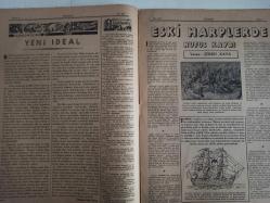 7 Gün Haftalık Aktüalite Sinema Tiyatro Müzik ve Magazin Dergisi - 12 Mayıs 1941 - Yıl:9 - Sayı:427 - Dünyada Olanlar - Çocuklar Çankaya'da - Yedigünde Bir Yeni İdeal - Düşünceler - Eski Harplerde Nüfus Kaybı - Şükrü Kaya - Havacılığın En Meraklı Tarafları - Huduttan Nergiz'e Mektup - Fikir ve Sanat - Gazete ve Edebiyat - Sadri Ertem - Nasrettin Hoca - Büyük Keşifler - Havagazı Nasıl Bulundu - Topu Kim İcat Etti - Ev Doktoru Diyor Ki - Ellerin Ehemmiyeti - Nuri Ergene - Minimini asker - Çocuklar Çankaya'da - Ölüm Yolunu Nasıl Kısaltıyoruz - Meraklı Notlar - Asma Bahçe Kuran Karıncalar - Edebiyatçılarımızı Tanıyalım - Cahit Uçuk - Behçet Yazar - Kitaplar Arasında - Garip - Arabacının Aşkı - Yusuf Ziya Atılgan - Kendinizi İmtihan Ediniz - Asude Bir İstirahat Köşesi - Büyük Memleket Romanı - Toprağa Dönüş - Ahmet Naim - Güzel Şiirler - Yedigün'ün Cevapları - Tungsram Ampul Reklamı - Arlon Saat Reklamı fotoğraf ve haberi - Tam Takım Dergi
