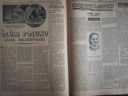 7 Gün Haftalık Aktüalite Sinema Tiyatro Müzik ve Magazin Dergisi - 12 Mayıs 1941 - Yıl:9 - Sayı:427 - Dünyada Olanlar - Çocuklar Çankaya'da - Yedigünde Bir Yeni İdeal - Düşünceler - Eski Harplerde Nüfus Kaybı - Şükrü Kaya - Havacılığın En Meraklı Tarafları - Huduttan Nergiz'e Mektup - Fikir ve Sanat - Gazete ve Edebiyat - Sadri Ertem - Nasrettin Hoca - Büyük Keşifler - Havagazı Nasıl Bulundu - Topu Kim İcat Etti - Ev Doktoru Diyor Ki - Ellerin Ehemmiyeti - Nuri Ergene - Minimini asker - Çocuklar Çankaya'da - Ölüm Yolunu Nasıl Kısaltıyoruz - Meraklı Notlar - Asma Bahçe Kuran Karıncalar - Edebiyatçılarımızı Tanıyalım - Cahit Uçuk - Behçet Yazar - Kitaplar Arasında - Garip - Arabacının Aşkı - Yusuf Ziya Atılgan - Kendinizi İmtihan Ediniz - Asude Bir İstirahat Köşesi - Büyük Memleket Romanı - Toprağa Dönüş - Ahmet Naim - Güzel Şiirler - Yedigün'ün Cevapları - Tungsram Ampul Reklamı - Arlon Saat Reklamı fotoğraf ve haberi - Tam Takım Dergi