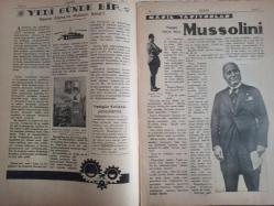 7 Gün Haftalık Aktüalite Sinema Tiyatro Müzik ve Magazin Dergisi - 12 Nisan 1933 - Yıl:1 Sayı:5 - İstanbul'da İlkbahar - Ev ve Eşya - Meslek Aşkı: Nasıl İlanı Aşk Ederler? - Yahudinin Suçu Ne? - Yedigünde Bir - Makine Ölüme mi Mahkum Edildi? - Nasıl Yaşıyorlar - Mussolini - Ömer Riza - Merdiven Efendisi: Sahaf - Nasıl Öldüler? - Bayazıt'ın Ölümü - Veba Teyze - Gelecek Nüshalarımızda! - Deniz Kızı Eftalya - Yedigün Okuyucularına hayalini anlatıyor - Hikmet Feridun - Kimler Daha Çok Yaşar? - Şarklılar mı? Garplılar mı? - Küçük Hikaye - Ucuz İlaç - Sadri Etem - Fuji-Yama Seyahat ve Aşk Romanı - Sedat Simavi - Anahtar Müsabakasında Kazananlar - Küme Müsabakasında Kazananlar - Yazı Tahlilleri - Sorun Cevap Verelim - Liliyan Harvey Amerika'da - Amerika'da Yeni Bir Oyun İcat Edildi fotoğraf ve haberi - Tam Takım Dergi