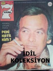 TV'de 7 Gün Haftalık Aktüalite Sinema Tiyatro Müzik ve Magazin Dergisi - 9 Haziran 1975 - Sayı:18 - Ali Rıza Binboğa - Tunus Tv'si Emel Sayın'ın Bütün Filmlerini Satın Alıyor - Mazi Kalbimde Yaradır - Hikmet Feridun Es - Kaçak efsanesi de bitiyor - Rakamlarla, iki yıldır seyrettiğimiz kaçak - Arsen Lüpen Türkiye'de Film Çevirecek - Marmaris'te Aşk Başkadır - Şükran Özer'le Mazide Bir Gezinti - Emine Fulsen - Zafer Celasun- Fikret Hakan - Ayhan Işık - Ajda Pekkan Posteri - Ayla Büyükataman, Tülin Yakarçelik, Fehmi Ege - İsmail Cem şenliği 10 saat sürdü - Estergon Kalesi - Füsun Önal kaybettiği kalbini telesporda buldu - Bir avazda Şule Gençosman ve iyi yolculuklar - Atilla Atasoy'un İki Müjdesi Var - Hikmet Feridun Es - Adnan Advan'ın özel albümünden - Ömer Faruk Altınsoy - Hasan Önal - Sibel Penjak - Mireille Mathieu - Sezai Solelli - Seyhan Tütün ve Öyküleri ile Türküler - Pembe Panter ve Temel Reisi Ne Zaman Seyredeceğiz? - Bir Mektup Rekortmeni - Posterli Tam Takım Dergi - İdil Koleksiyon