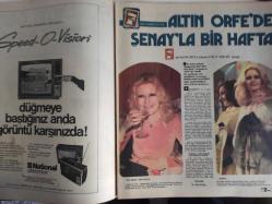 TV'de 7 Gün Haftalık Aktüalite Sinema Tiyatro Müzik ve Magazin Dergisi - 16 Haziran 1975 - Sayı:19 - Şenay'la Altın Orfe'de bir hafta - Ayla Algan ile Halit Kıvanç Anlatıyor: ve karşınızda Arsen Lüpen - Mazi Kalbimde Yaradır - Hikmet Feridun Es - İlhan İrem Yoksa Aşık Mı? - Türkan Şoray - Rüçhan Adlı - Ali Rıza Binboğa - Semiha Yankı - Muazzez Abacı - Hadiye Nugay'ın evliliği dört ay sürdü - Gülgün Ural - Hasan Eğitim - Zafer Cilasun - Muhsin Çelebi - Kevser Tanrıkut - Patricia Carli - Altın Orfe'de Şenay'la bir hafta - Fatma Girik - Tugay Toksöz - Hakan Balamir - Tahsin Öztin - Nilüfer Alman TV'sinde gönülleri fethetti - Almanya'daki Mutlu Günler - Tülay - Alpay - Bu da yapılmayan marmaris festivalinin hikayesi - Sezai Solelli - Radyo ve televizyon - İşte Mine Özdöl'ün iki dünyası - Mikrofonda 9 yıl - Avni Anıl'da TV'den Ayrıldı fotoğraf ve haberi - Posterli Tam Takım Dergi