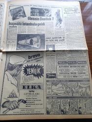 Milliyet Gazetesi - 13 Haziran 1962 - İsmet İnönü Yeni Türkiye Partisi Ve Cumhuriyetçi Köylü Millet Partisi Liderleri İle Görüştü - Üçlü Bir Koalisyon İhtimali Kuvvetlendi - Cevdet Perin Adalet Partisinden Çekildi - Millet Partisi Kuruluyor - İstanbul'a Gelen Ünlü Fransız Aktristi Marie Bell'e 4 Kırmızı Gül - Sovyetler 35 Milyon Türk'ü Ruslaştırmaya Çalışıyorlar - Dün Bir Öğrenci Daha İmtihandan Sonra Öldü - İslamiyet Afrika'da Hızlıca Yayılıyor - Çetin Altan Köşe Yazısı - Sarışın Bomba Jayne Mansfield Bir Sütyenle Kaldı - Amerikalı Astronot Yarbay John Glenn'in Dostluk 7 Kapsülü İstanbul'a Geldi - Akbaba Dergisi Hüseyin Korkmazgil Yusuf Ziya Ortaç Ve Rıfat Ilgaz - Abdülcanbaz'ın Maceraları Çizen Turhan Selçuk - Gelin Taşı Yazan Yaman Koray Yazı Dizisi - Kızıl Kadırga Yazan Abdullah Ziya Kozanoğlu Yazı Dizisi - Cici Can Çizen Bedri - 27 Mayıs'ın Gerisindeki 5 Yılın Hikâyesi Hazırlayanlar Ömer Sami Coşar Abdi İpekçi - Zaman Ve Şöhrete Karşı Yıkılmayan Şöhretler - Katherine Hepburn