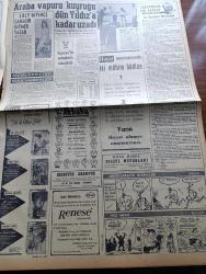 Milliyet Gazetesi - 6 Haziran 1962 - Adalet Partisi İdare Kurulu İstifa Etti - Necmi Ökten Adalet Parti'sinden İstifa Etti - Beşer 1 Yıla Mahkum - CHP Meclis Grubu İsmet İnönü'ye Yetki Verdi - Tanınmış Sinema Yıldızı Van Heflin İstanbul'da - Sadece Hesap Makinesi Çalan Bir Hırsız Yakalandı - Cemal Gürsel Bugün İsmet İnönü'den Başkasına Başbakanlık Tevdi Edilemez Dedi - Ayasofya Müzesinin Minaresinde Yangın Çıktı - Çetin Altan Köşe Yazısı -  Araba Vapuru Kuyruğu Dün Yıldız'a Kadar Uzadı - Gelin Taşı Yazan Yaman Koray Yazı Dizisi - Kızıl Kadırga Yazan Abdullah Ziya Kozanoğlu Yazı Dizisi - Cici Can Çizen Bedri - Tombik Çizen Trog - 27 Mayıs'ın Gerisindeki 5 Yılın Hikâyesi Hazırlayanlar Ömer Sami Coşar Abdi İpekçi -  Fellini'nin Yaptığı Bir Filmle İtalyan Sosyetesinin İpliği Pazara Çıktı - Grundig Radyo - Lambretta Motorsikletlerin Büyük Rally Kafilesi Geldi - Fenerbahçe İle İddialı Maç Yapacağız - Karagümrük Tarık Kutver'i 50 Bin Liraya Galatasaray'a Verecek - Galatasaray Beşiktaş