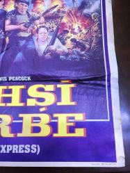 VAHŞİ DARBE ( Dark Day Express), 1989, SİNEMA FİLM AFİŞİ ÇİZİM / POSTERİ, - BÜYÜK BOY - ORİJİNAL - 100 X 68 cm EBADINDA - Original Turkish Big Size Movie Poster - Prapon Petchinn, Sorapong Chatree, Andrew Elliot, Barry Euckan, Sorapong Chatree, Andrew Elliot, Barry Euckan, Gene Fabius, Hubert Francis, Panna Rittikrai, SEVİNÇ FİLM