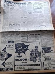 Cumhuriyet Gazetesi - 26 Eylül 1957 - Demokrat Parti'nin Yoklama Yapmadan Aday Göstereceği Vilayetler - Başbakan Adnan Menderes Birleşik Amerika Dış Bakanı John Foster Dulles'a Bir Mesaj Yolladı - Hürriyet Partisinin Erzurum Toplantısı - CHP Adaylarından Namus Sözü Alınacak - Yargıtay Eski Başkanı Bedri Köker'in Beyanatı - Amerikan Birlikleri Dün Trakya Havalisine Bir Çıkarma Yaptı - Dünya Tıb Birliği Konsey Toplantısı - Şoförler Cemiyeti Kongresi Toplandı - Amerika'da Irk Kavgasına Ordu Müdahale Etti - İblisin Kızı Yazan Guy Des Cars Yazı Dizisi - Erken Bunama Kongresi Yazan Profesör Doktor Rasim Adasal - Demokrat Parti'ye Geçen Sanatkarlar - Ali Sururi - İrma Toto - Burhan Felek Köşe Yazısı - Tamek -  Ayvalık'ta Muhalif Partilerin Örnek Alınacak Hareketi - Kasımpaşa Aşılmaz Bir Müdafaa İle Ligde İlk Galibiyetini Kazandı - Beden Terbiyesi Umum Müdürlüğüne Vildan Aşir Savaşır Tayin Edildi - Fenerbahçe Ve Vefa Hazırlanıyorlar - Rebii Erkal Beykoz'a Antrenör Oluyor - Galatasaray