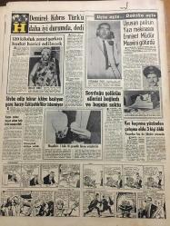 HÜRRİYET GAZETESİ 15 HAZİRAN 1967 YIL :20 SAYI :6870--Tarkan,Sezgin Burak--Ruslar Boğazların Kontrolünü Türkiye den alınmasını talep etti ---Çocukların aylık mama masrafı ise  1.155 lira ---Binlerce İsrail li Eski Kudüs e geçerek ağlama duvarında dua etti --Randevu evine satılan kızı ile  karşılaşınca  hüngür hüngür ağladı --İran Şahı Kırıkkale Fabrikasını Gezecek --Fen işleri müdürlüğü yol yapımına hız verdi --Amerika ve Rusya ,Zühre yolunda  yarışa başladı --İngiliz kızına aşık olan 5 çocuklu milyoner karısını boşamak için Amerika ya gitti ---İlk etabı Bulgar Kotev Kazandı ---K.Yakalılar :Türkiye  Liginde Şike Yapıldı --Amatör Takımımız dün İspanya ya  gitti ---Demirel :Kıbrıs Türk ü daha iyi durumda dedi ---Uyuyan polisin  yazı makinasını Emniyet Müdür Muavini götürdü ---Soyduğu şoförün ellerini  bağladı ve bagaja soktu ---Kız kaçırma yüzünden çatışma oldu 3 kişi öldü ---Sina çölündeki  Mısır askerleri susuzluktan  ölüyor --Boğazlardan  geçiş statüsü ---