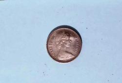 İngiltere Kraliçe 1/2 NEW PENNY 1971 (117)