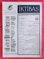 İktibas Süreli Yayınlar Tarama Dergisi Sayı 62 (15 Temmuz 1983) İran'da 16 Bahai İdam Edildi, Bahailik Nedir, Pakistan'da Kapatılan Mason Dernekleri
