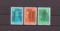 1974 Spor Konulu Sürekli Seri Mnh Lüks Tam Seri Pul