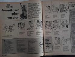 TV'de 7 Gün Haftalık Aktüalite Sinema Tiyatro Müzik ve Magazin Dergisi - 19 Temmuz 1976 - Sayı:30 - Olimpiyat Özel Sayısı - Yeni Yazı Dizisi - Güçlü erkeklerin gövde gösterisi - Müzik ile spor elele - Yüzme Olimpiyatlarla 1957'de tanıştı - Güneş Tecelli - Hedef 12 yayından kaldırılıyor mu? - Amerika'nın çılgın yasaları - Hikmet Feridun Es - Dün Nureddin Şefkati.. Bugün baba Cartwright - Giray Elmalı - Münih Olimpiyatlarının Yıldızları Bugün Ne Yapıyor? - Montreal Çayırında Güreş - Mehmet Biber - İsmail Ogan - Tevfik Kış - Ahmet Ayık - Mahmut Atalay - Gökben - Müjde Ar Posteri - Ekranın çiçeği burnunda gelini - Emine Bayraktar - Tahsin Öztin - Seyirci Gözüyle - Keloğlan'ın Dönüşü - Rüştü Asyalı - Onlar erdi muradına - Hale Soygazi, Ahmet Özhan kanunu - Neco - Neye Niyet Neye Kısmet - Hürollar ''Eskici Dede'' ile ekrana geliyorlar - Artık yayınlar doğrudan doğruya yapılacak - Tele Şaka - Domates Güzeli ''Spikoş'' değiştirdi - Füsun Önal fotoğraf ve haberi - Posterli Tam Takım Dergi