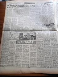 Ulus Gazetesi - 5 Şubat 1959 - CHP Milletvekilleri Kemal Sarıibrahimoğlu İle Mehmet Ali Arıkan Tarafından Verilen İspat Hakkı Teklifi Komisyonda - Kömür Dağıtımından Şikayet Devam Ediyor - Yeni Zelanda'ya Anıt Taşı Gönderiliyor - Milli Lig Grupları Belli Oldu - Galatasaray Kırmızı Fenerbahçe De Beyaz Gruplara Ayrıldı - Veremli Bir Şeyh Hastaya Bakıyor - Türk Amerikan Kadınlar Kültür Derneğinde Yerli Elbiseler - Ünlü Alman Keman Virtüozu Denes Zsigmondy Devlet Operasında - Kuklalar Yazan Oktay Verel Yazı Dizisi - Ahmet Adnan Saygun'un Yeni Dörtlüsü - Neron Çizen Yalçın Çetin - Toplum Bilim Ve Doğu'nun Geri Kalış Sebebi Yazan Önder Şenyapılı - Memetle Memet Yazan Ve Çizen Tonguç Yaşar - Baykara Tutsak Çizgi Roman - Şark Aleminin Eşsiz Dansözü Melike Cemali Turistik Göl Gazinosunda - Sana Nebati Margarin - Dertli Ana Filmi Başrolde Nedret Güvenç Ve Ahmet Mekin Melek Ve San Sinemasında - Lokanta Gonç Palas Açıldı