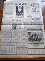 Ulus Gazetesi - 6 Şubat 1959 - Almanya Türkiye'ye Yardımı Durdurdu - 2. Dünya Savaşı'nda Türkiye'de El Konulan Alman Mallarının Geri Verilmesi İsteniyor - Küba İhtilali Kahramanı Fidel Castro'nun Kızkardeşi Augustino Castro İsviçre'de Öğrenci - Türk Yunan Görüşmeleri - Tanıdınız Mı Brigitte Bardot - Yabancı Üniversite Nasıl Kurulmuştur - Sinema Facialarından Sonra İstanbul'da 3 Sinema Kapatıldı - Yakup Kadri Karaosmanoğlu Köşe Yazısı - Alaattin Tiritoğlu Cumhuriyetçi Köylü Millet Partisi'nden Dün İstifa Etti - İşçiler Ve Onların Partisi Yazan Ali Rıza Arı - Kuklalar Yazan Oktay Verel Yazı Dizisi - Hiciv Mektubu Gönderen Zonguldak Defterdarı Hikmet Koç Tevkif Edildi - Pater Pançali Yazan Adalet Cimcoz - Ankara'da Sinemalar Ve Tiyatrolar Programı - Memetle Memet Yazan Ve Çizen Tonguç Yaşar - Baykara Tutsak Çizgi Roman - Ruti Değirmenli Yumak - Dertli Ana Filmi Başrolde Nedret Güvenç Ve Ahmet Mekin Melek Ve San Sinemasında - Şekerbank - Dansözler Kraliçesi İnci Birol Yeni Tiyatroda