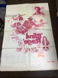 KÖRLER (BLIND RAGE), ORİJİNAL SİNEMA ÇİZİM AFİŞİ - 1976, FİLM AFİŞİ / POSTERİ - BÜYÜK BOY - ORİJİNAL - 100 X 68 cm EBADINDA - Original Turkish Big Size Movie Poster - Tony Ferrer, Leila Hermosa, Leo Fong, Charlie Davao, Fred Williamson, Carlos Padilla Jr., D'Urville Martin, Dick Adair, Darnell Garcia, B.T. Anderson, Subas Herrero, Chuck Doherty, AKIN FİLM