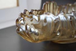 MURANO KAYIK BÜYÜK KASE ORJİNAL MURANO BALIK FORMUNDA BALIK GÖZLÜ (ANTİK KOLİ 15