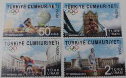 2012 XXX. OLİMPİYAT OYUNLARI LONDRA 2012 ANMA BLOĞU MNH PULLARI D1RR2 2023 KATALOK DEĞERİ;90.00TL ÇOK NADİR