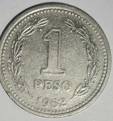 ARJANTİN 1962  1 PESO