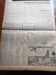 Ulus Gazetesi - 22 Şubat 1959 - Bütçe Görüşmeleri Dün Hadiseli Geçti - Suphi Baykam'ın Bir Şirket Hakkındaki Açıklamalarda Bulunması Üzerine Demokrat Parti Muhalefet Hatiplerine Cevap Verme Hakkını Tanımadı - Londra'da Vuku Bulan Uçak Kazasında Ölenlerin Cenazeleri Bugün Getiriliyor -  Uçak Kazasından Kurtulan Başbakan Adnan Menderes Tamamen İyileşti - Galatasaray Ankara Şampiyonu Demirspor'u Yendi - Adalet İle Gençlerbirliği Berabere Kaldı - Sev Uçagı Faciası Yazan Yakup Kadri Karaosmanoğlu - İngiliz Başvekili Macmillan Dün Moskova'ya Gitti - Demokrat Parti'den İstifalar Devam Ediyor - Kıbrıs'ta Yeniden Sessizlik Hakim - Eoka'cılar Affediliyor - Makarios Salı Günü Lefkoşe'ye Gidecek - Doktor Fazıl Küçük Bir Demeç Verdi - Kasım Gülek Ve İhsan Ada'nın Dokunulmazlıklarının Kaldırılması İstendi - Kuklalar Yazan Oktay Verel Yazı Dizisi - Vergi Siyasetimiz Yazan Ahmet Cemal Yüksel - Musiki Dünyası - Denes Zsigmondy Ve Yalancının Mumu Yazan Bedii Sevin - Milli Kütüphane Mikrofilm Başuzmanı