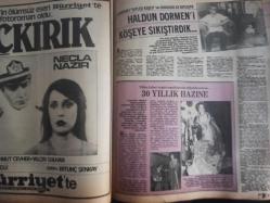TV'de 7 Gün Haftalık Aktüalite Sinema Tiyatro Müzik ve Magazin Dergisi - 6 Haziran 1983 - Sayı:24 - Sezen Aksu - Halit Kıvanç - Seden Kızıltunç - Fatma Girik - Ekranda Söyleyemediklerim - Abidin Kumbasar - Canan Kumbasay - Neyi kutluyorlar? - Türkan Şoray - Rüçhan Adlı - Zeki Alasya - Metin Akpınar - Zuhal Çetinkanat - Zihni Küçümen - Nuri Ergün - Can Gürzap - Sam Curtis - TRT Adına Türkan Şoray'dan Özür Dileriz! - Metin Erksan - Esen Ünür - Gül Erksan Deniz - Ahmet Mekin - Ümit Tokcan - Çiğdem Talu - Halit Kıvanç - ''Sarmaşık''ın Bilmediğiniz Öyküsü - Hikmet Feridun Es - Robert Blake - ''Baretta'' için son şans - Robert Redford - Morg'da kahkaha - Bülent Ersoy - Ayşegül Atik - Gazanfer'in yuvası nasıl yapıyor - Nur Yoldaş'ın Boyunca kızı var - İbrahim Şirin'in Uğurlu Şirinleri - Bu Yuva Çatırdıyor - Victoria Principal - İclal Eroğlu - Brooke Shields - Halit Kıvanç - Haldun Dormen'i Köşeye Sıkıştırdık - Jakop Caffey - Cathy Lee Crosby fotoğraf ve haberi - Tam Takım Dergi