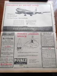Ulus Gazetesi - 5 Mart 1959 - CHP Meclis'te  Kıbrıs Anlaşması Aleyhinde Oy Kullandı -  İsmet İnönü'nün Mecliste Dünkü Konuşması - Kıbrıs'ın Yunanistan'a İltihakını Önleyici Tedbirler Alınmamıştır - CHP Genel Sekreteri Kasım Gülek'in Kıbrıs'a Dair Konuşması - Meclis 23 Mart'a Kadar Tatile Girdi - Ulus Gazetesi Aleyhinde 3 Davaya Bakıldı - Karikatürist Halim Büyükbulut Beraat Etti - Doktor Fazıl Küçük İle Makarios Buluştu - 61 91 veya 121 Günlük Kısa Vadelerle Bankalar 50 Bin Liraya Kadar Kredi Verecek - Türk Kadınlar Birliği Ev Ekonomisi Kulüpleri - Öğretmen Nuran Önal Tarafından İyi Bir Kadın Neler Bilmelidir Konusunda Konferans Verdi - Turhan Feyzioğlu'nun Sözleri - Hıfzı Oğuz Bekata'nın Konuşması - Avukatlar Balosu - Ali Turunç 20 Yıl İmamlıktan Sonra Üfürükçülüğe Başladı - La Bohem Salonu Açıldı - İnternational Otobüs Ve Otobüs Şasileri - 60 Ve 90 Beygirlik Deutz Paletli Traktör - Pan American - Piyale Makarnası - RayBank