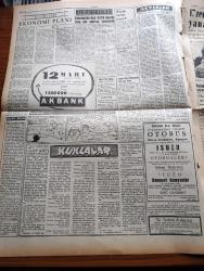 Ulus Gazetesi - 6 Mart 1959 - Amerika İle İşbirliği Anlaşması İmzaladık - Et Şeker Devlet Demir Yolları Ücreti Ve Çaya Zam Söylentisi - Barıkan Otel Pavyonunda Bursa'nın Ünlü Terzisi Şahap Aybar'ın Terzisi - Yakup Kadri Karaosmanoğlu Köşe Yazısı - Esenboğa'da kurban Kesme Törenleri - Bir Suriye Lirasının Karşılığı 357 Kuruş - Londra Anlaşmasından Sonra Kıbrıs'ta Genel Af İlan Edilmiştir - New York'ta Bir Türk Minyatür Sergisi Açıldı - Tarihte Bugün Ömer Seyfettin'in Ölümü - Kuklalar Yazan Oktay Verel Yazı Dizisi - Bozuk Ekmek İmal Etmekten İki Fırın Daha Kapatıldı - Ağrı Pilav Gecesi Yapılacak - Little Rock'da Bir Islah Evinde 17 Zenci Çocuk Yanarak Öldü - Diktatörlük Ve Basın Yazan Ragıp Ferit Serav - İstanbul Tekstil İşçilerinin Teşebbüsü - Ankara'da Sinemalar Ve Tiyatrolar Programı - Dikbaş Eğikbaş Karabaş Çizen Eflatun Nuri - Memetle Memet Yazan Ve Çizen Tonguç Yaşar - Fenerbahçe Dün Modayı 54 51 Yendi - Hacettepe Ve Ankaragücü Takımı Dün İstanbul'a Gitti - Chevrolet Kamyonları
