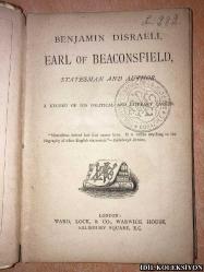BENJAMIN DISRAELI , EARL OF BEACONSFIELD / WARD LOCK & CO. / İNGİLİZCE KİTAP (BENJAMIN DISRAELI, BEACONFIELD KONTU)