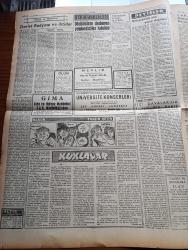 Ulus Gazetesi - 18 Ocak 1959 - Sümerbank Mallarına Yeniden Zam Yapıldı -  Ayakkabı Terlik Çanta Gibi Deri Mamülleri Yüzde 40 50 Pahalandı - CHP Meclis Grubu Başkanvekili Faik Ahmet Barutçu Tedavi Gördüğü Londra'dan Geldi - Milli Türk Talebe Birliği Kongresi Dün Toplandı - Yorgo Otis Adında Bir Kişi Tarafından 3 Kişiye Türklüğü Tahkir Eden Tehdit Mektupları Gönderildi - Nuh'un Gemisi Yine Aranacak - Ararat Dağları - Totaliterliğe Karşı Savaşan Ünlü Alman Şair Albercht Goes - Yakup Kadri Karaosmanoğlu Köşe Yazısı - Kuklalar Yazan Oktay Verel Yazı Dizisi - Neron Çizen Yalçın Çetin - Devlet Radyosu Ve İktidar Yazan Yalçın Tuna - Otobüslere Dadanan Yankesiciler Tutuldu - İşçi Davalarına Toplu Bir Bakış Yazan Ahmet Cemal Yüksel - Leyla Çambel - Tiyatrolar Yazan Adalet Cimcoz - Memetle Memet Yazan Ve Çizen Tonguç Yaşar - Baykara Tutsak Çizgi Roman - Ödüller Üstüne Yazan Ece Ovalı - Yılın Maçı Galatasaray Fenerbahçe - Beşiktaş Dün Beykoz'u Yendi - 2. Gazi Koşusu - Osman Kapani - Karagümrük