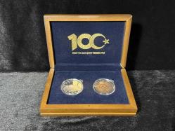 Darphane 2020 YILI TBMM'NİN AÇILIŞININ 100. YILI DARPHANE HATIRA BRONZ-GÜMÜŞ PARA SETİ