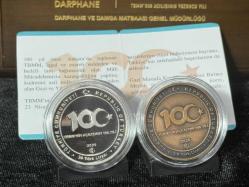 Darphane 2020 YILI TBMM'NİN AÇILIŞININ 100. YILI DARPHANE HATIRA BRONZ-GÜMÜŞ PARA SETİ