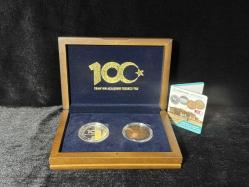 Darphane 2020 YILI TBMM'NİN AÇILIŞININ 100. YILI DARPHANE HATIRA BRONZ-GÜMÜŞ PARA SETİ