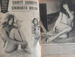 Pazar Haftalık Aktüalite Sinema Tiyatro Müzik ve Magazin Dergisi - 30 Ağustos 1974 - Sayı:936 - Coşkun Sapmaz - Ajda Pekkan - Bahar Erdeniz - Pelin Ceylan - Nuri Sabuncu - Ferhan Köylü - Gülser Gürsoy - Ümit Şener - Menderes Utku - Seyyal Taner ödenmeyen bonolar yüzünden Yeşilçam'a rest çekti - Feri Cansel - 11. Antalya film şenliği başlarken - İlknur Taçbaş - Yalnuz ve çıplak - Gönül Tansel fotoğraf ve haberi - Dergi Tam Değildir Sadece 10 Sayfası Mevcuttur