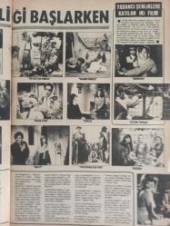 Pazar Haftalık Aktüalite Sinema Tiyatro Müzik ve Magazin Dergisi - 30 Ağustos 1974 - Sayı:936 - Coşkun Sapmaz - Ajda Pekkan - Bahar Erdeniz - Pelin Ceylan - Nuri Sabuncu - Ferhan Köylü - Gülser Gürsoy - Ümit Şener - Menderes Utku - Seyyal Taner ödenmeyen bonolar yüzünden Yeşilçam'a rest çekti - Feri Cansel - 11. Antalya film şenliği başlarken - İlknur Taçbaş - Yalnuz ve çıplak - Gönül Tansel fotoğraf ve haberi - Dergi Tam Değildir Sadece 10 Sayfası Mevcuttur