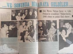 Yeşilçam'ın Yeni Vampları:1 - Seher Şeniz - Puro Sabun Reklamı - Ve Sonunda Bir Araya Geldiler - Zeki Müren, Türkan Şoray ve Ajda Pekkan'ın oynadıkları ''Düğün Gecesi'' 1966 yılının en pahalı filmi oluyor - Feridun Karakaya - Osman Seden - Kadir Savun - Feridun Çölgeçen fotoğraf ve haberi - Dergi Tam Değildir Sadece 4 Sayfası Mevcuttur - Dergi Kapağı Yoktur