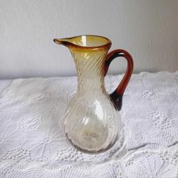 Cam Karaf Amber,Avrupa,Kopartma cam, Vintage