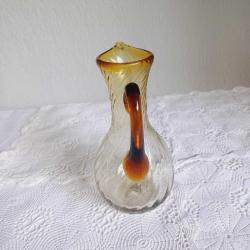 Cam Karaf Amber,Avrupa,Kopartma cam, Vintage