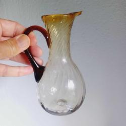 Cam Karaf Amber,Avrupa,Kopartma cam, Vintage