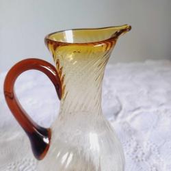 Cam Karaf Amber,Avrupa,Kopartma cam, Vintage