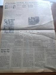 Yeni İstanbul Gazetesi - 1 Aralık 1952 - Gazetemiz Kurucusu Habib Edib Törehan Ve Refikası Lola Törehan Fotoğraf - Fransa İle Almanya Arasında Bir Çıban Başı Olan Saar Bölgesinde Seçimler Yapıldı - Celal Bayar Bu Sabah Selanik'te Bekleniyor - İngiltere'de Kış Çok Şiddetli - Fenerbahçe Galatasaray Maçı 0 0 Bitti - Turgay Şeren Topu Fenerbahçeli Futbolculardan Kurtarıyor Fotoğrafı - Tarabya'da Denize Uçan Otomobil - Profesör Ekrem Şerif Egeli'nin Oğlu Da Kazazadelerin Arasında Bulunuyor - Ölmüş At Etinden Sucuk İmal Edenler - 1953 Bütçe Tasarısı Dün Meclise Verildi - Bir Kongrede İleri Sürülen İrticai Mahiyette Dilekler - Büyük Kardeşim Atatürk Anlatan Makbule Atadan Yazı Dizisi -  Denizlerin Efesi Gazi Umur Paşa Yazan Tevfik İnci Yazı Dizisi - Galatasaray Lisesi Öğretmenleri Bu Ay Ortasında Gelecek - Bir Bilet Karaborsacısı Arkadaşını Öldürdü - İstanbul Valisi Fahrettin Kerim Gökay'ın Ankara'da Temasları - Şehir Mektubu Bizim Şehir - İsviçre Hava Yollarının Güzel Bir Başarısı -Bitpazarı