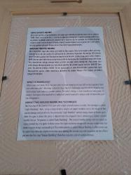 Yargıtay Ahşap Çerçeveli Kadife Kutulu Elişi Ebru Sanatı Çini Duvar Tablosu Porselen