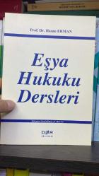 Eşya Hukuku dersleri 8. Baskı